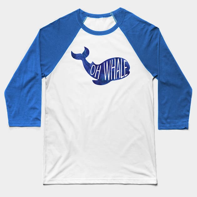 Oh Whale! Funny Pun Design Baseball T-Shirt by HiTechMomDotCom